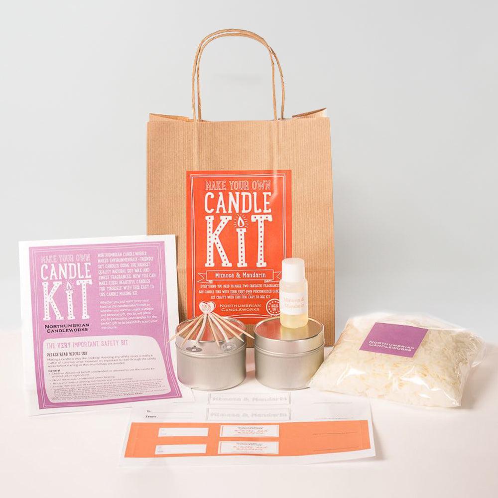 Northumbrian Candleworks - Mimosa & Mandarin - Candle Making Kits