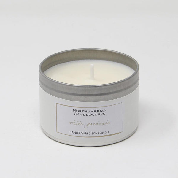 Northumbrian Candleworks - White Gardenia - Candle in a Tin